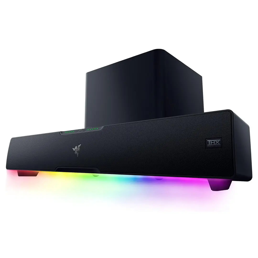 Razer Leviathan V2 Pro AI-Powered Beamforming PC Gaming Soundbar with Subwoofer in Qatar Razer Leviathan V2 Pro AI-Powered Beamforming PC Gaming Soundbar with Subwoofer in Qatar